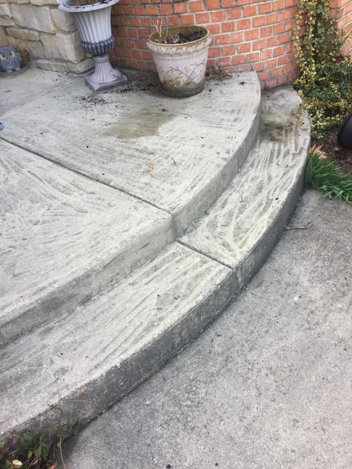 power wash job before image