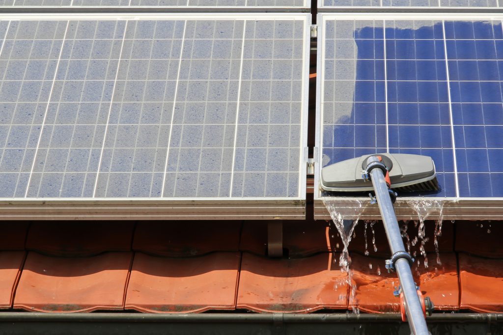 How to make solar panel cleaning brush at home