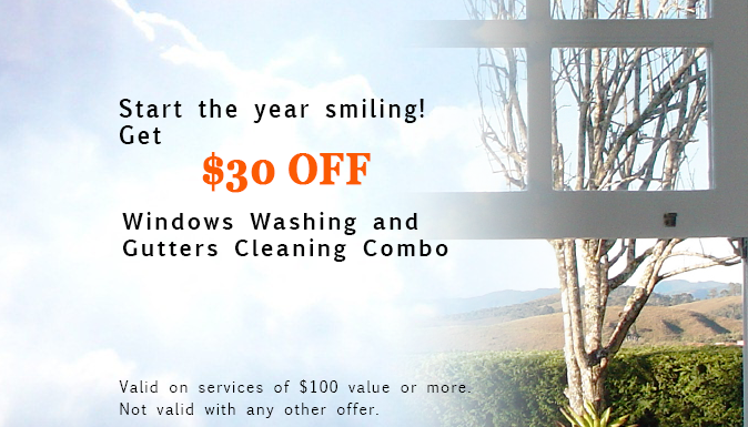 $30 Off Window Wash and Gutter Cleaning Combo